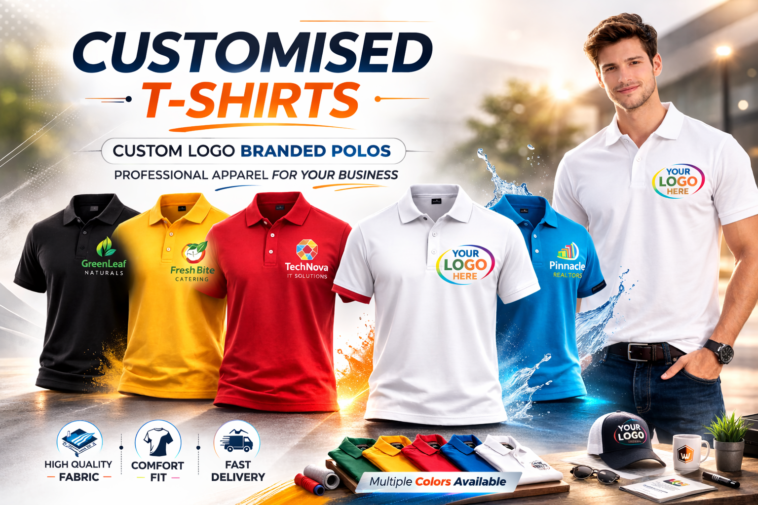 Custom Logo Corporate Polo T-Shirt